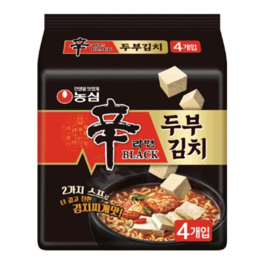 農心韓國黑版豆腐泡菜辛辣麵